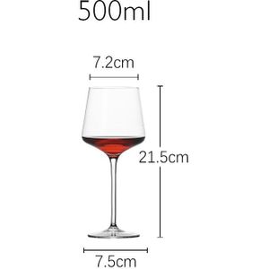 500-650Ml Vierkante Transparante Bordeaux Rode Wijn Glazen Cocktails Glaswerk Glas Keuken Familie Wijn Drinken Beker