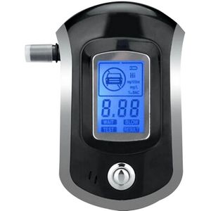 Digitale Adem Alcohol Tester Blaastest Met Lcd Display Met 5 Mondstukken AT6000