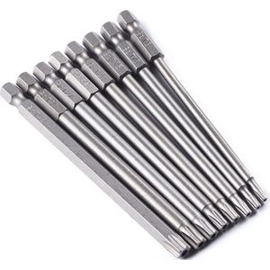 1/4 Hex Shank Driver Bits 8Pcs/12Pcs/50Pc Security Bit Set Sabotage Proof Schroevendraaier Boor bit Schroevendraaier Bit Torx Platte Kop