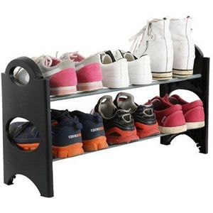 Multilayer plastic creatieve combinatie DIY schoen plank schoen bevattende speciale Eenvoudige schoenenrek installatie