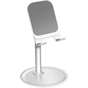 Smartphone Stand Voor Desk Aluminium Verstelbare Tafelblad Stand Houder Voor Telefoon Tablet Ergonomisch Rubber Base Antislip