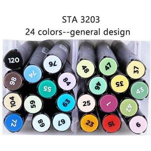 Sta 60 Kleuren Dual Tip Art Markers Permanente Alcohol Sketch Markers Set Met Case Perfect Voor Illustratie Tekening Ontwerpen