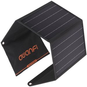 Awanfi Zonnepaneel 28W 2-Port Usb Portable Solar Charger Opvouwbaar Voor Iphone 12/11/Xs max/Xr/X/8 Ipad Pro/Air/Mini Galaxy S10/S9