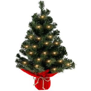 Mini Diy Kerstboom Warm Licht Nep Pijnboom Duurzaamheid Desktop Decor Huis Tuin Decoratie Feestelijke Feestartikelen