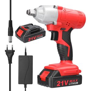 Snoerloze Elektrische Wrench Schroevendraaier Klopboormachine Borstel Motor Traploze Snelheidsregeling High Torque Power Tools Rechargble Batterij