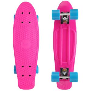 22 Inch Skate Board Mini Cruiser Skateboard Plastic Longboard 4 Wielen Enkele Rocker Outdoor Sport Voor Meisje Jongen 56x15x10cm