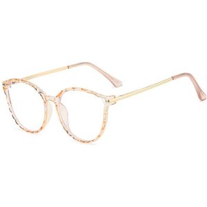 Yooske Optische Anti Blauw Ligth Brilmontuur Vrouwen Mannen Ronde Oversized Brillen Frames Metalen Brillen Clear Lenzen Brillen