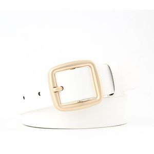 GOOWAIL Decorative Waist Strap Meatal Square Buckle Durable Waistband For Women Jeans All-match Waist Belt