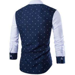 Print Patchwork Mode Lange Mouwen Shirt Lente Button Up Causale Katoen Plus Size Shirt