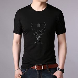 Mode T-shirt Mannen O Nek Zomer Trends Streetwear Tops Patroon Ademend Jongens Korte Mouw Tee Mannen Kleding