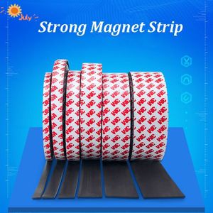 1 Meter Sterke Magnetische Strip Zelfklevende Flexibele Zachte Rubberen Magneet Strips Sterke Magnetische Tape Magneettape Breedte 20Mm/40Mm