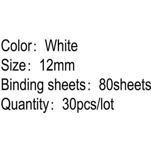 30 Stks/partij A4 Handleiding Plastic Bindmiddel Rubber Ring 21 Hole Losbladige Notebook Contract Kam Bindmachine Speciale Leren kantoor