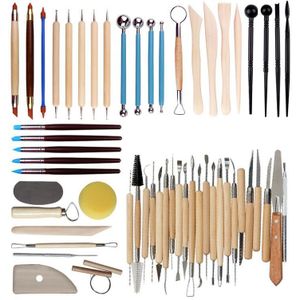 DIY Art Ambachten Klei Aardewerk Tool set Ambachten Clay Sculpting Tool kit Aardewerk & Keramiek Houten Handvat Boetseerklei Gereedschap