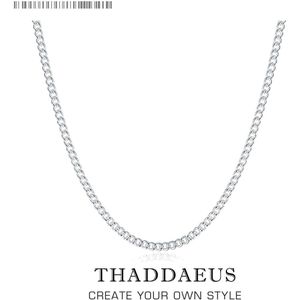 2mm Zijdelingse Ketting, Brand Ts Glam Mode-sieraden Thomas 925 Sterling Zilver Bijoux Voor Mannen Vrouwen