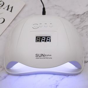 120W Wit Uv Led Nail Lamp Sunxplus 36Pcs Leds Nail Droger Voor Alle Nagel Gel Lak Auto Sensing lcd-scherm Lamp Voor Manicure
