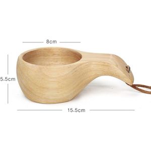 Houten Olifant Koffie Thee Kopjes Handgemaakte Nordic Stijl Traditionele Outdoor Drinken Beukenhout Cup Keuken Accessoires Thuis