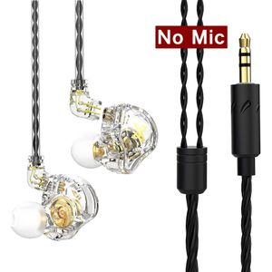 AK6 Max 3.5Mm In-Ear Bedrade Koptelefoon Oordopjes Hoortoestellen Hifi Hoofdtelefoon Mic Muziek Sport Hoofdtelefoon Voor samsung Xiaomi Huawei