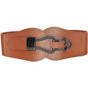 Vrouwen Breed Broeksbanden Elastische Taille Riem Jurk Gesp Accessoires Lederen Riemen Cumberbanden Waistbelts Pu Corset Riem Taille Band