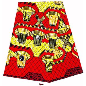 Ankara Afrikaanse Wax Prints Stof Batik Real Wedding Katoen Stof 6Yard Diy Jurk Naaien Materiaal Voor Vrouwen Jurken