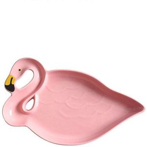 Roze Flamingo Soep Platen Leuke Gebak Fruit Cake Gerechten Porselein Salade Lade Sushi Diner Keramische Servies Meisje Xmas