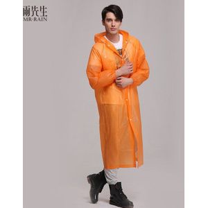 Vrouwen/Mannen Clear Pvc Regenjas Regenjas Hooded Poncho Regenkleding Waterdicht Losse Vest Buttoned Hooded Regenjas