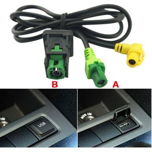 LEEWA Auto OEM RCD510 RNS315 USB Kabel Met Schakelaar Voor VW Golf MK5 MK6 VI 5 6 Jetta CC Tiguan passat B6 Armsteun Positie # CA1698