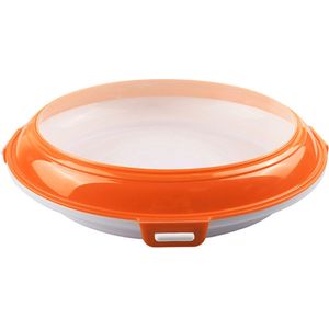 Ronde Nordic Stijl Huishoudelijke Voedsel Maaltijd Plaat Food Grade Plastic Vacuüm Behoud Lade Voor Diner Plaat Servies Set