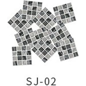 15Pcs Amj Baksteen 3D Zelfklevende Mozaïek Tegel Behang Diy Waterdicht Keuken Stickers Badkamer Keuken Home Decor