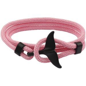 Zomer Handgemaakte Whale Tail Viking Touw Armband Strand Surfen Polsbandje Sieraden