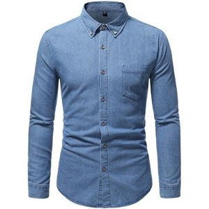 Men Long Sleeve Denim Shirt Mens Casual Soft Cotton Dress Shirts Male Street Wear Jean Shirts 2022 Mens Shirts