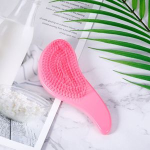 1Pc Magic Handvat Kam Detangling Hair Brush 9 Heldere Kleuren Anti-Statische Massage Kam Douche Massage Kam Salon hair Styling Tool