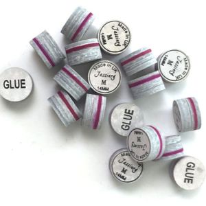 10 stks/partij Jassinry biljartkeu tips M 9 lagen grijs met rode kleur biljartkeu tips 14mm tips