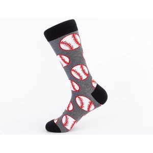 Kleurrijke Mannen Basketbal Voetbal Rugby Tennis Voetbal Bowling Sport Bal Patroon Happy Wedding Sokken Grappige Katoenen Crew Homme Sox
