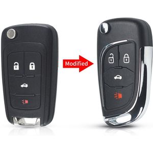Keyyou Gewijzigd Flip Sleutel Voor Opel Insignia Astra Voor Chevrolet Lova Aveo Cruze Voor Buick Vouwwagen Remote Key Case shell Fob