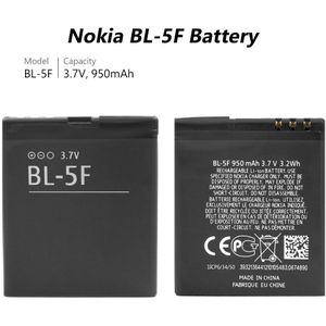 3.7V 950Mah Oplaadbare Lithium Telefoon Batterij Bl 5F BL-5F BL5F Voor Nokia E65 N93I N72 N93 N95 N98 n99 6290 6210 X5 6710N