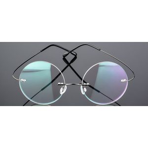 Eyesilove ultralichte randloze Optische frame mannen vrouwen Titanium Randloze bril Frame ronde brillen voor brillenglazen