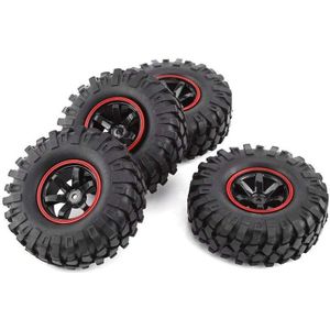 4 Stuks 1.9 Inch 96Mm 1/10 Schaal Banden Met Velg Voor 1/10 SCX10 Tamiya CC01 D90 CC01 Rc rock Crawler Onderdelen