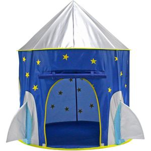 3 In 1 Ruimteschip Kinderen Tent Draagbare Wigwam Droog Zwembad Kinderkamer Bal Doos Rocket Tent Voor kids Speeltent Speelgoed