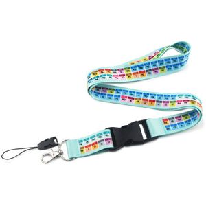CA1186 De Periodieke Tafel Lanyard Telefoon Touw Sleutelhangers Telefoon Lanyard Voor Sleutels Id-kaart Lanyards Hals Bandjes Sleutelhangers 1 stuks