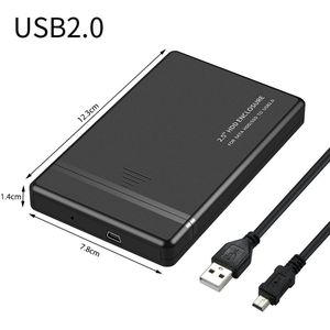 2.5 Inch Sata Harde Schijf Behuizing Hdd/Sdd Om USB2.0 3.0 Externe Harde Schijf Schijf Voor Game Console Hdtv computer