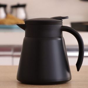 650Ml Thermos Geïsoleerde Koffie & Thee Pot, licht Handvat Thermoskan 304 Rvs Schuine Mond Water Pot