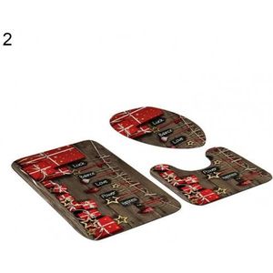 Pauwer Badmatset, 3-delig, zacht, hoogpolig, douchemat, badmat, toiletmat, machinewasbaar, antislip, wc-tapijt, set, badmat, badkamertapijt, lichtgrijs