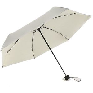 Titanium Zilver Sunsn Paraplu Een Ti-Uv Zilver Lijm Vijf Vouw Paraplu Parasol Vrouwelijke Regen Paraplu Mini Compact Folding zon