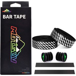 Motsuv Racefiets Bar Tape Fietsen Handle Belt Kurk Demping Anti-Slip Eva Pu Fietsen Diamant Pailletten Stijl stuur Tapes