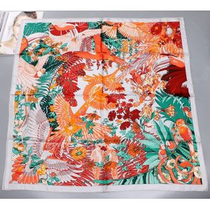 Phoenix Print 100% Zijden Sjaal Wraps Vierkante 35