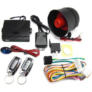 Siensen 1 Set Auto Voertuig Bescherming Alarm Security Warning System Entry Keyless Sirene + 2 Rf Afstandsbedieningen M802B