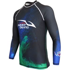 Upf 50 + Surfen Snorkelen Duiken Wetsuit Top Shirt Rash Guard Voor Mannen Diverse Maten Zwemmen Rash Guard