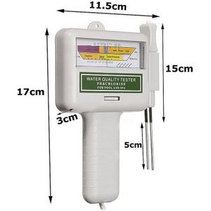 1Pcs PC-101 Ph CL2 Chloor Water Quality Tester Draagbare Huis Zwembad Spa Aquarium Ph Meter Test Monitor Wit