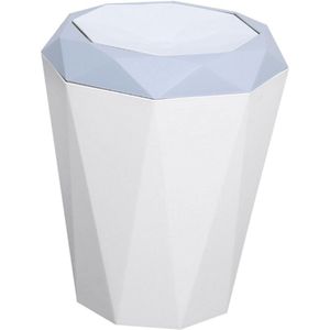 Plastic Prullenbak Prullenbak, Vuilnis Container Bin Met Swing Top Deksel-Voor Badkamers, Keukens, thuiskantoren-12L