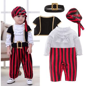 Umorden Pirate Captain Kostuum Voor Baby Boy Peuter Verjaardag Kerstmis Halloween Party Cosplay Fancy Dress